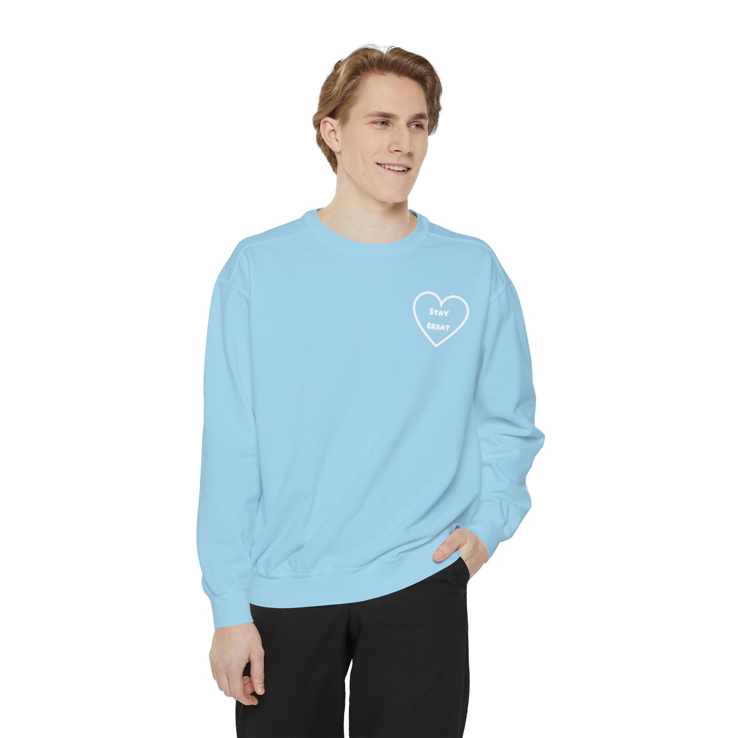 Purple Unisex Garment-Dyed Sweatshirt