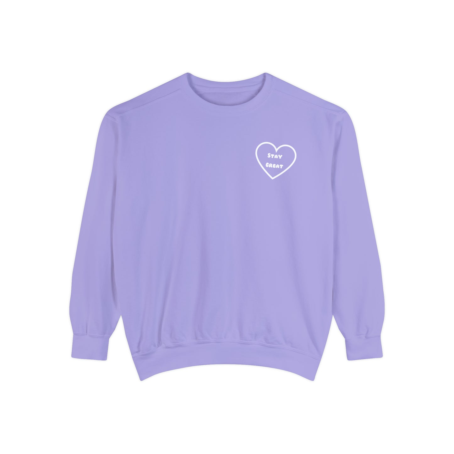 Purple Unisex Garment-Dyed Sweatshirt