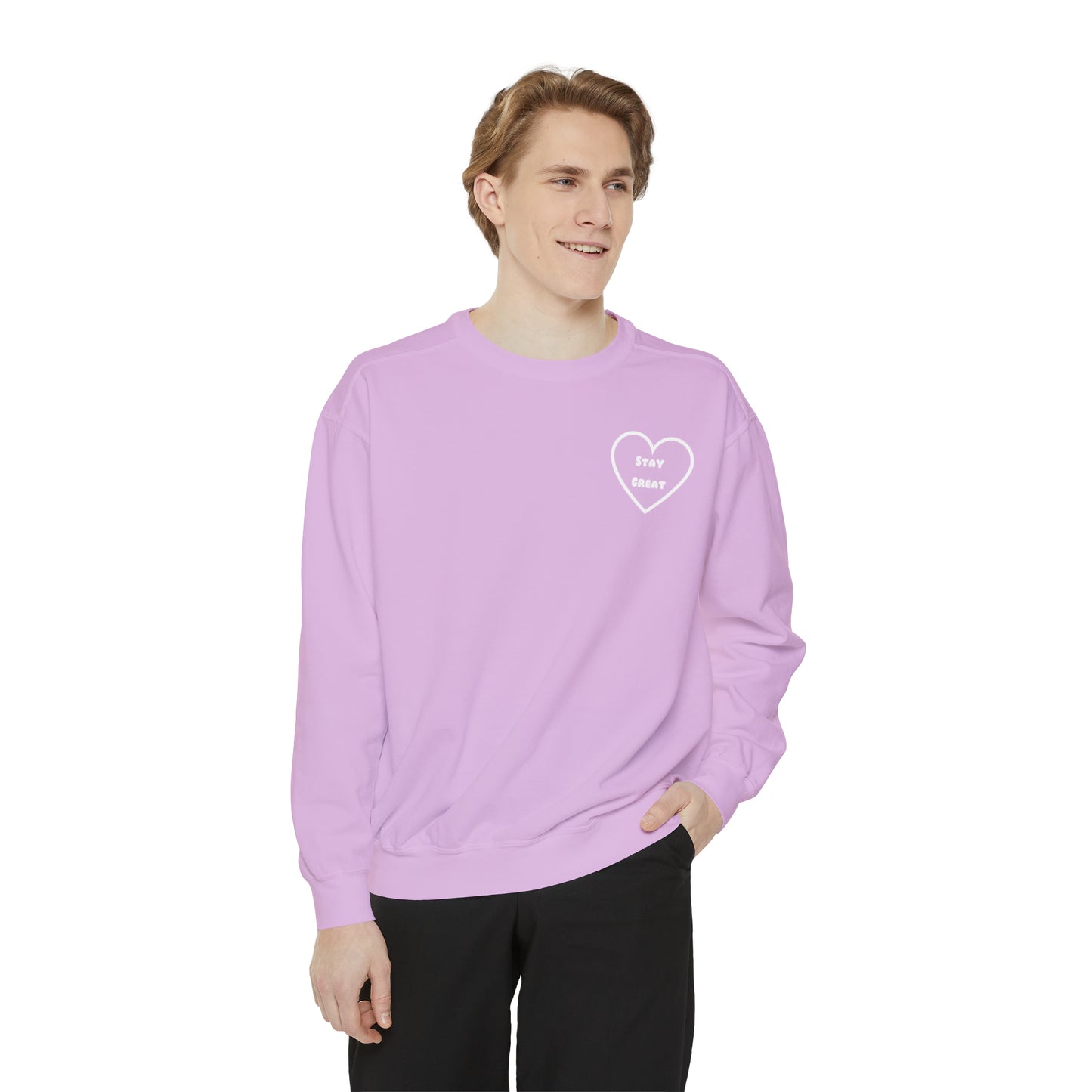 Purple Unisex Garment-Dyed Sweatshirt