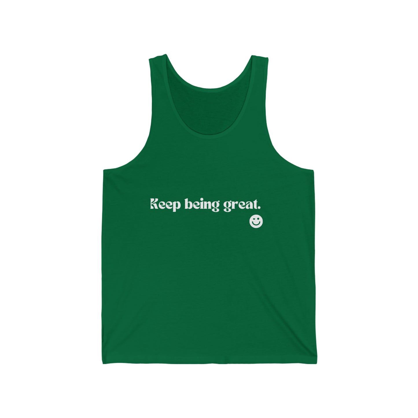 Green Unisex Jersey Tank