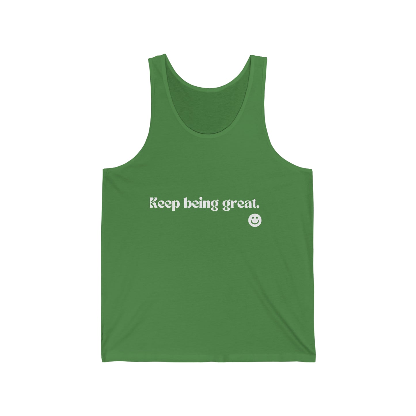 Green Unisex Jersey Tank